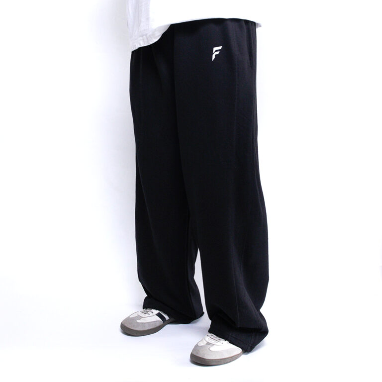 Straight-Leg Baggy Trouser - Black