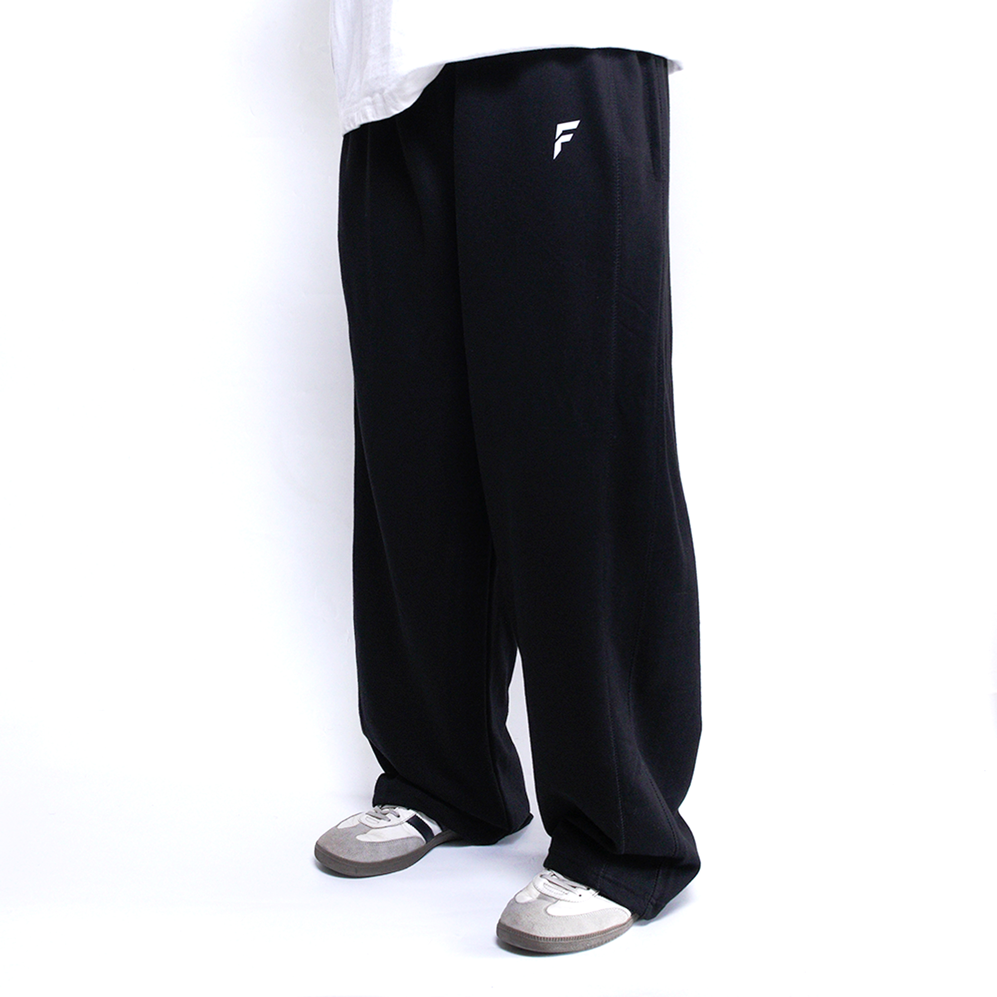 Straight-Leg Baggy Trouser - Black