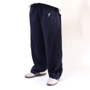 Straight-Leg Baggy Trouser -  Navy Blue