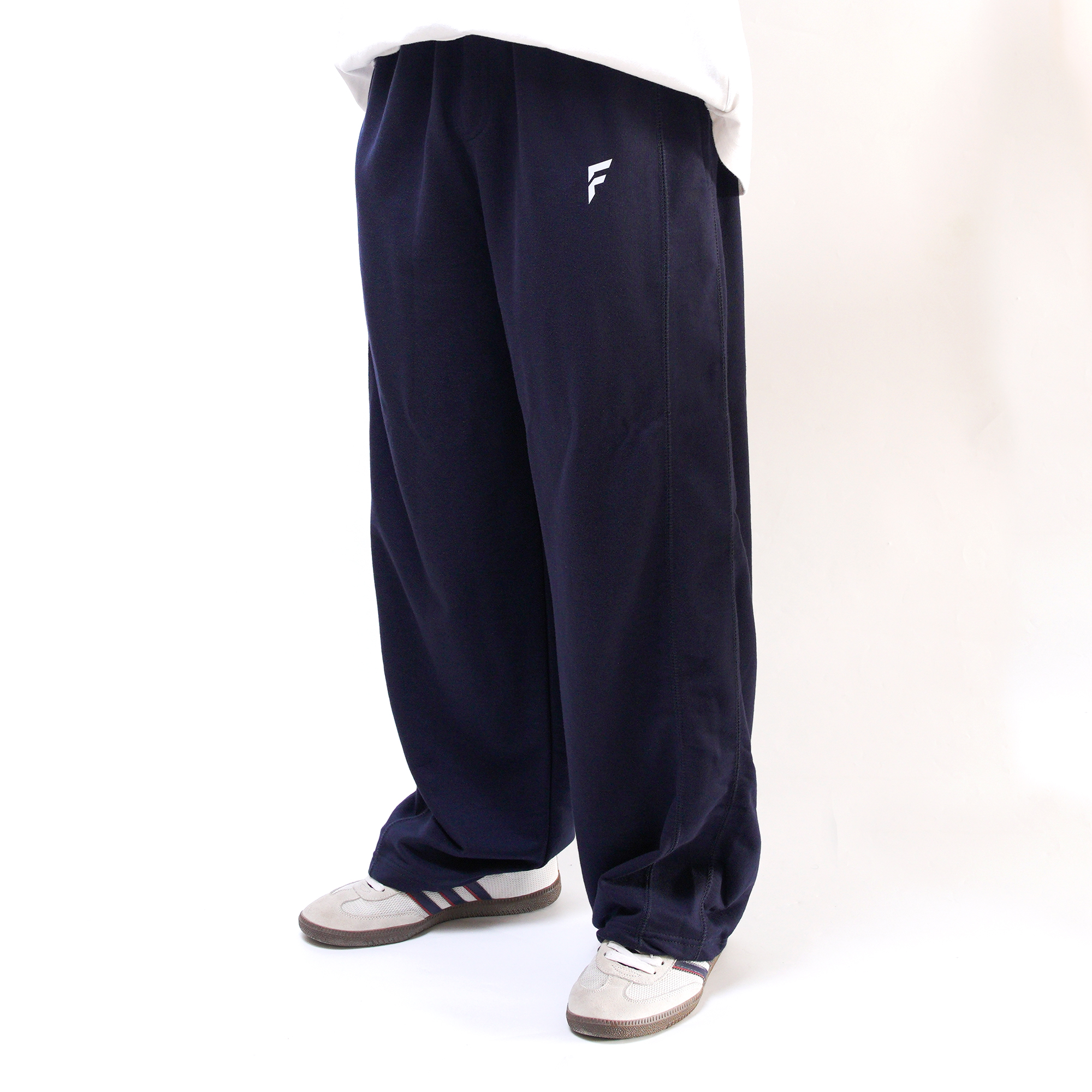 Straight-Leg Baggy Trouser - Navy Blue
