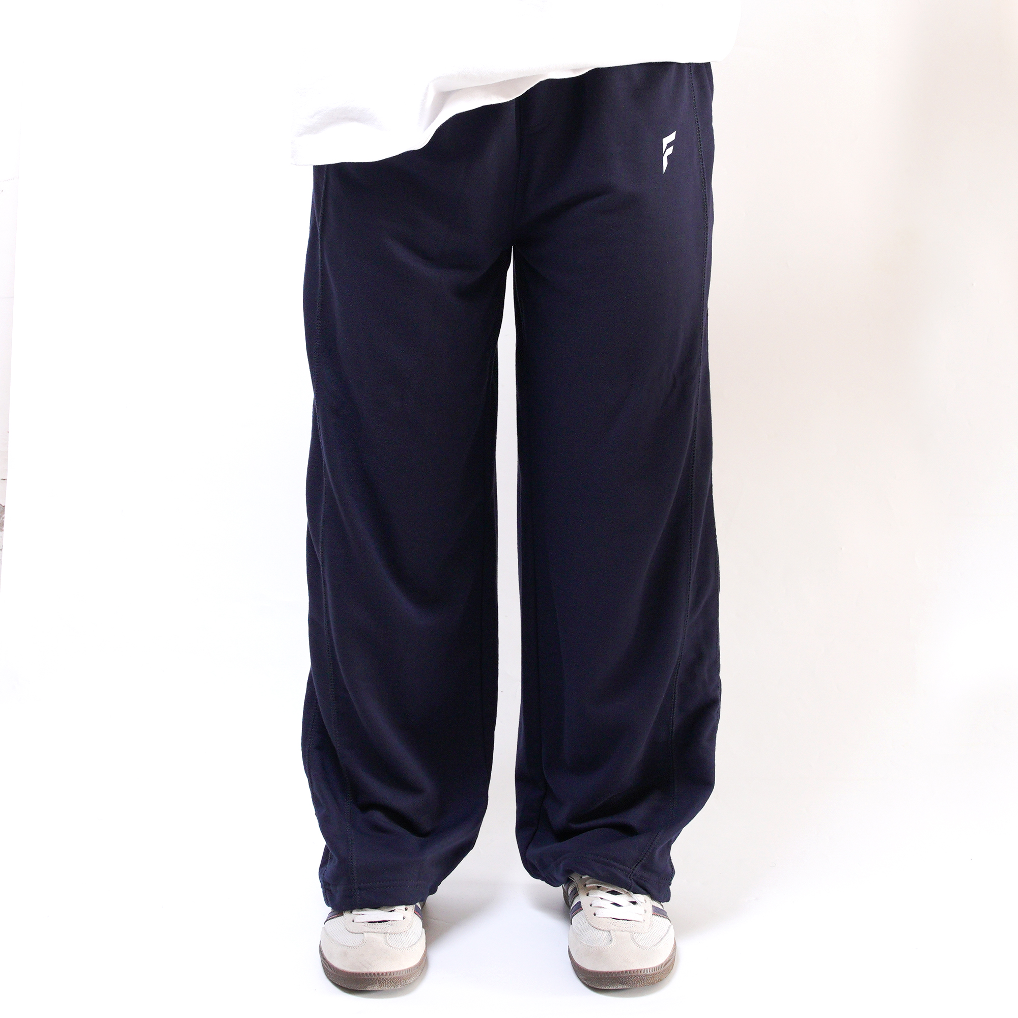 Straight-Leg Baggy Trouser - Navy Blue - Image 2