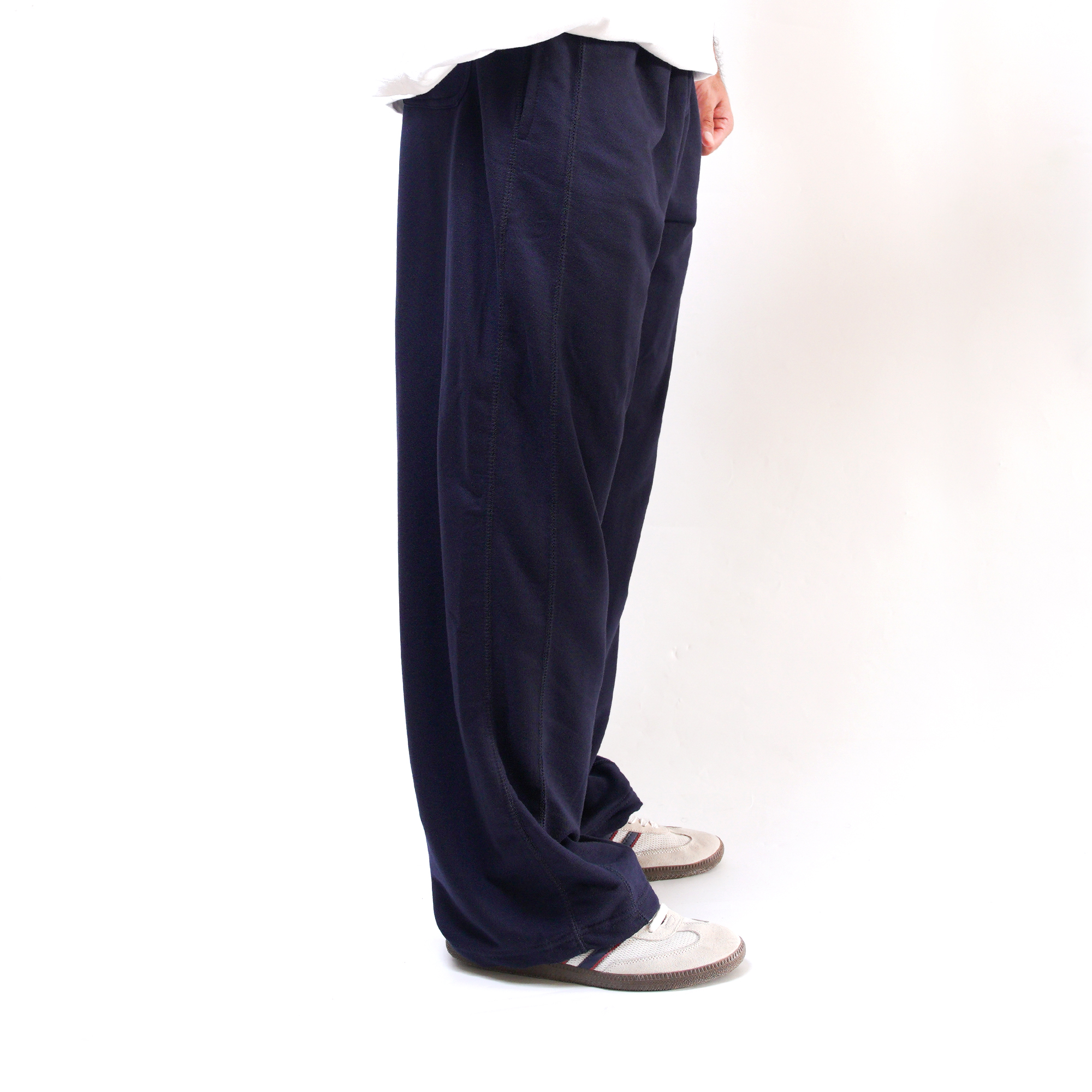 Straight-Leg Baggy Trouser - Navy Blue - Image 3