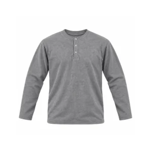 henley shirt Hazel Grey for men