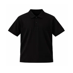 Black polo shirt for men by FITRAZ